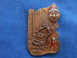 Winterthuri karnevál 2012 (Denkmal-Pfläg) - kitűző 40 mm x 60 mm (Ambühl Auszeichnungen)