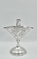 Szecessziós ezüstözött szalvétatartó (Fraget), szalvéta tartó