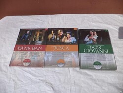 Világhírű operák, Bnk Bán, Tosca, Don Giovanni, 3 CD, ÚJ (5048)