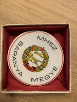 MHSZ Hollóházi Porcelán medál a 80-as évekből