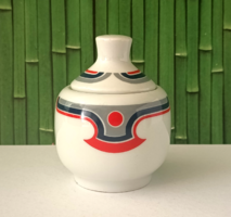 ALFÖLDI "BELLA"ART DECO MENZA MINTÁS KIS CUKORTARTÓ,PÓTLÁSNAK