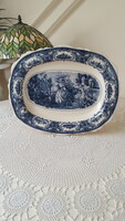 Antik,brit Staffordshire ovális tálaló porcelán tál