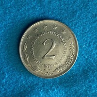 Yugoslavia - 2 dinar - 1974 coin