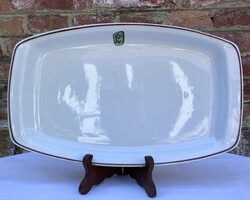 Alföldi Somogy megyei vendéglátó vállalat szögletes vállalati porcelán tál - kínáló tál - húsos tál