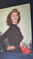 SOPHIA LOREN OLASZ SZÍNÉSZ LEGENDA ÉNEKES MODELL KORABELI EZÜST ZSELATINOS SZTÁR FOTÓ