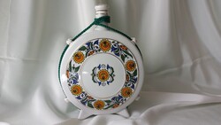 Hollóházi porcelán kulacs hibátlan állapotban