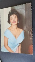 SOPHIA LOREN OLASZ SZÍNÉSZ LEGENDA ÉNEKES MODELL KORABELI EZÜST ZSELATINOS SZTÁR FOTÓ