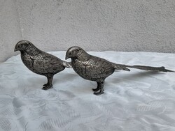 Nagyméretű ezüstözött fácán vagy madár párban