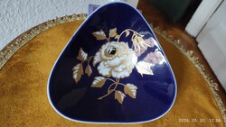 Wallendorf kobalt kék porcelán kínáló tál