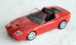 Ferrari Superamerica 2005 , Shell reklám , lendkerekes modell , játékauto , játék 1:38 , 11,8 cm