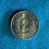 Eastern Caribbean - 2 cents - 2004 coin