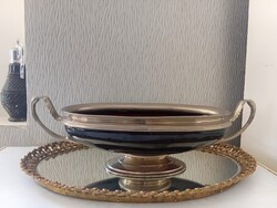 Exkluzív, nagyméretű Art Deco stílusú kínáló tál . 57cm
