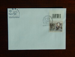 FDC 2008. Jeles magyarok (IX.) - Knezich Károly, aradi vértanú - vonalkódos ívszéllel