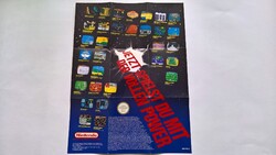 Nintendo Entertainment System (NES) eredeti német promóciós poszter - retro