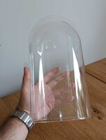 26x14cm vintage antik fújt üveg üvegbúra búra dóm