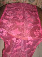 Gyönyörű pillangós organza terítő futó