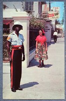 Jamaica - rendőr az utcán 60as évek -  fotó képeslap