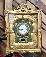 Kisméretű felesütős Biedermeier keretóra 1860 körüli