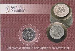 70 éves a Forint 2016 bliszter, sorszámozott első napi veret, emlék 50 Ft-tal