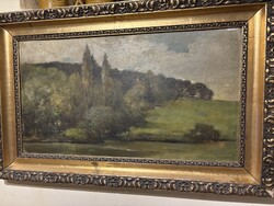 Benczúr Béla - Tájkép..46x73cm