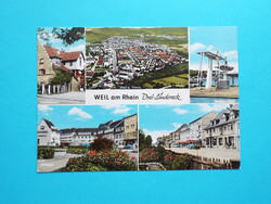 Képeslap (2) - Németország (NSZK) - Weil am Rhein mozaik 1970-es évek