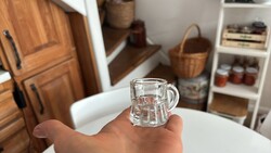 Mini korsó formájú röviditalos poharak
