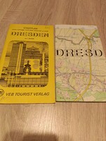 NDK / DDR Retro Várostérkép Csomag (Berlin és Drezda) 1977-1978 Remek állapot 2 darab 97x65cm