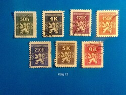 Csehszlovák komplett sor (Kül g 12)