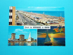 Képeslap (2) - Olaszország - Miramare di Rimini mozaik 1960-as évek
