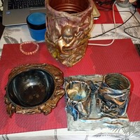 Egyedi kézműves dísztárgyak, textil szobrászat, paverpol technika, steampunk / fantasy hangulatú tol
