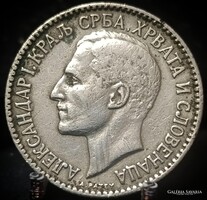 Jugoszlávia 1 Dinár, 1925 Verdejel ''villám'' C02C2
