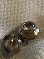 Art Deco stílusú 925-ös ezüst fülbevalók (1,2 cm)
