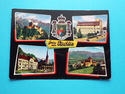 Képeslap (3) - Liechtenstein - Vaduz mozaik 1960-as évek