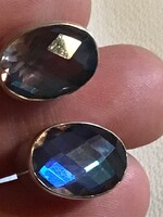 Elegáns, Art Deco stílusú ezüst 925 fülbevaló