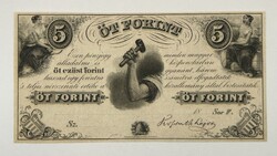5 Forint 1852 - F sorozat - Philadelphia - Kossuth Lajos - UNC / Hibátlan állapotban