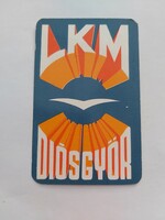 LKM - LENIN KOHÁSZATI MŰVEK DIÓSGYŐR - kártyanaptár 1978