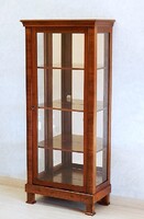 Biedermeier vitrin domború elejű [ D - 02 ] Bútorgyártás mesterfokon!
