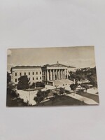 BUDAPEST Nemzeti Múzeum fekete-fehér régi képeslap