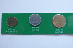 1995 1 Ft, 2 Ft, 5 Ft UNC! BU forgalmi sorból!