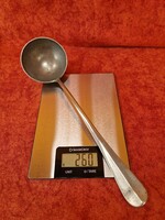Régi, alpakka merőkanál, 260 gramm, 31 cm
