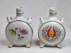 Régi Drasche Kőbányai Porcelángyár  porcelán kulacsok szép állapotban együtt eladók 10 cm. magasak