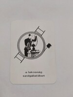 Békés megyei Kéményseprő és Tüzeléstechnikai Vállalat kártyanaptár 1975