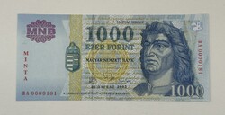MINTA 1000 Forint 2003 - UNC / Hibátlan állapotban