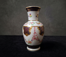Gyönyörű vintage porcelán váza, Óbécsi / Sèvres-i stílusjegyekkel