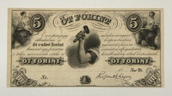 5 Forint 1852 - D sorozat - Philadelphia - Kossuth Lajos - UNC / Hibátlan állapotban