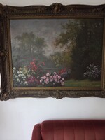 Eredeti vászon olajfestmény Tordai Székely 100*80 cm eredeti keretben (keret javítandó)