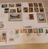 Művészeti FDC csomag (13 db) (1972-1974) Csontváry, Szinyei, Czóbel