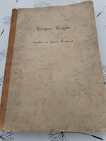 Ritka antik német verseskötet (kb. 1910-1920) - Egyedi fotóval és dedikációval!