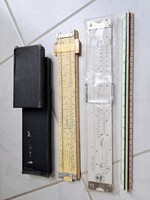 Vintage eredeti szovjet pilóta logarléc, vonalzó szett gyűjtőknek
