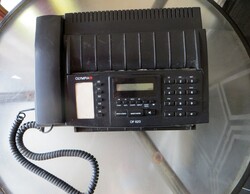 Régi retro Olympia OF 620 hőpapíros fax és telefon  gyűjtőknek dekorációnak